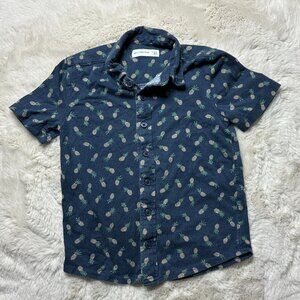 Abercrombie Kids Pineapple Button Down Shirt -  Size 5/6